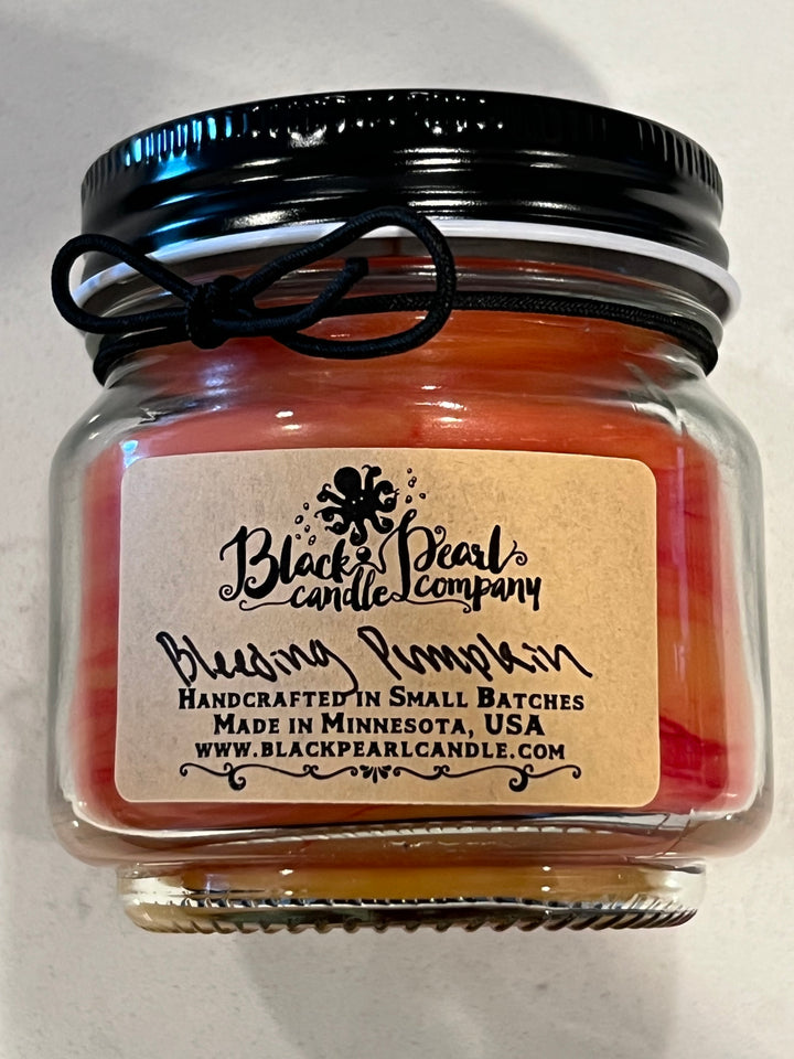 Bleeding Pumpkin – 8 oz Candle with Wood Wick – Cinnamon & Spiced Pumpkin Scent