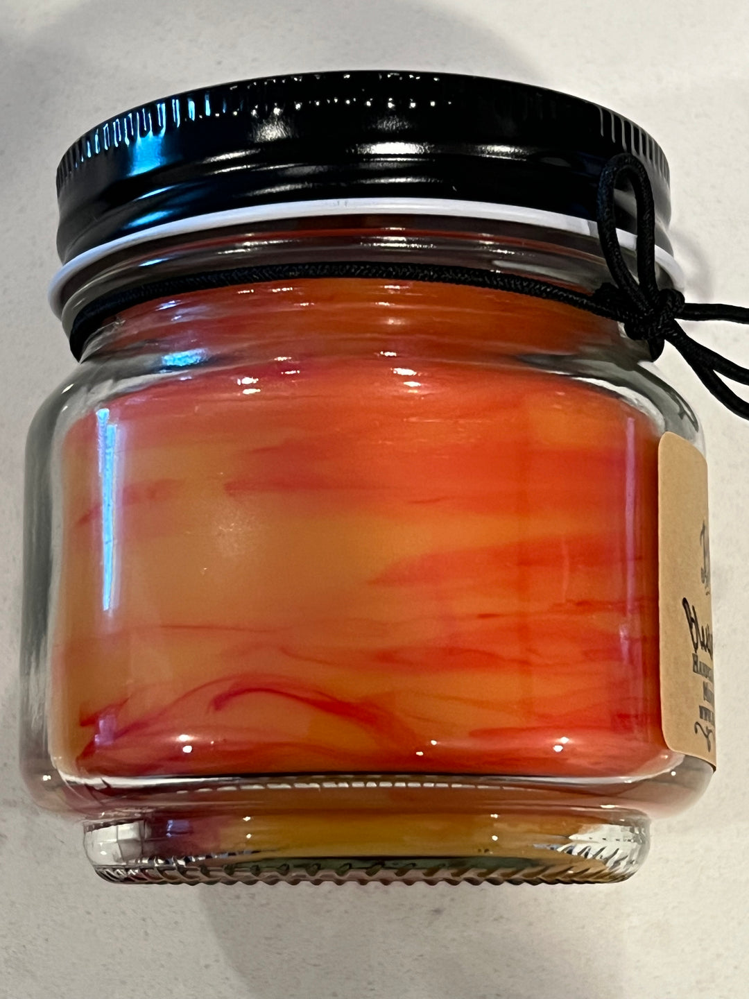 Bleeding Pumpkin – 8 oz Candle with Wood Wick – Cinnamon & Spiced Pumpkin Scent